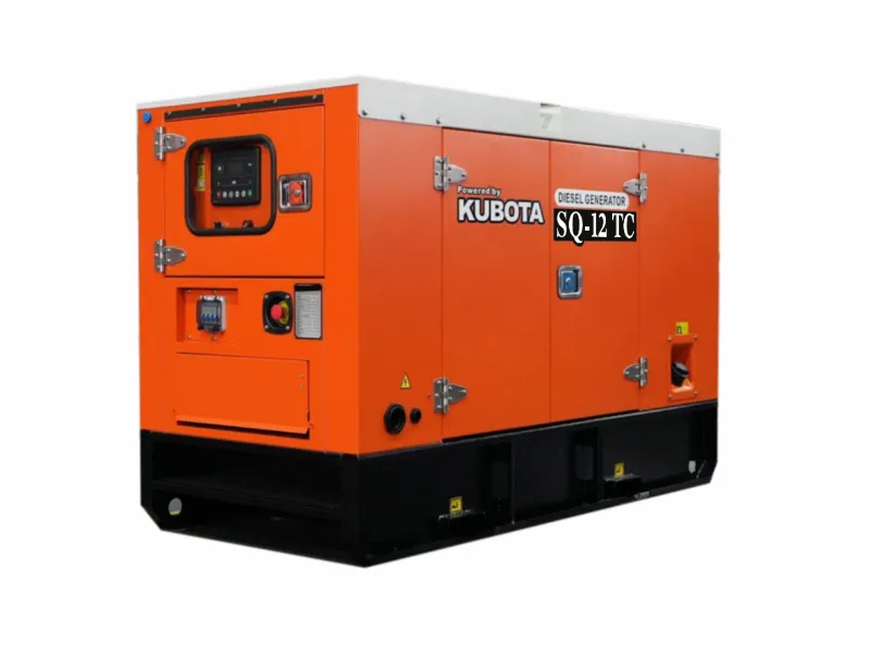 Дизельный генератор Kubota SQ-12TC: 12 кВт, кожух